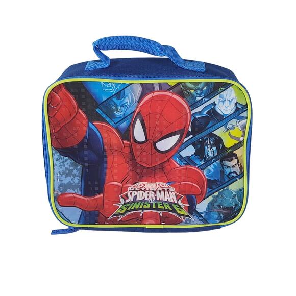 Marvel Ultimate Spider-Man vs Sinister 6 Easy Clean Insulated Zip Lunchbox - Picture 1 of 10